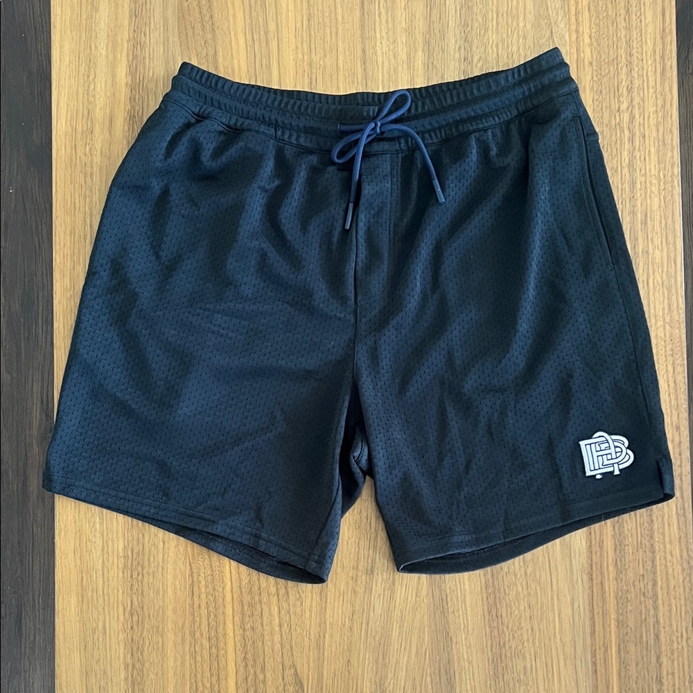 Bad Birdie Black Athletic Mesh Shorts with Logo